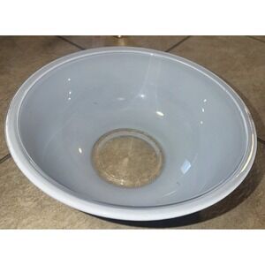 PYREX 326 MOODY BLUES GLASS MIXING NESTING BOWL CLEAR BOTTOM 4 L Vintage